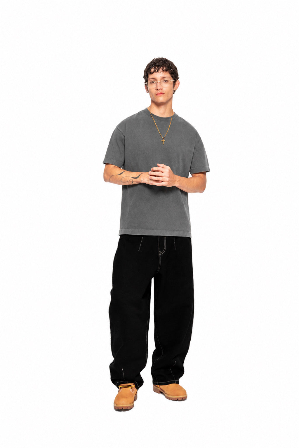 Middleweight Regular Tee - Washed Grey