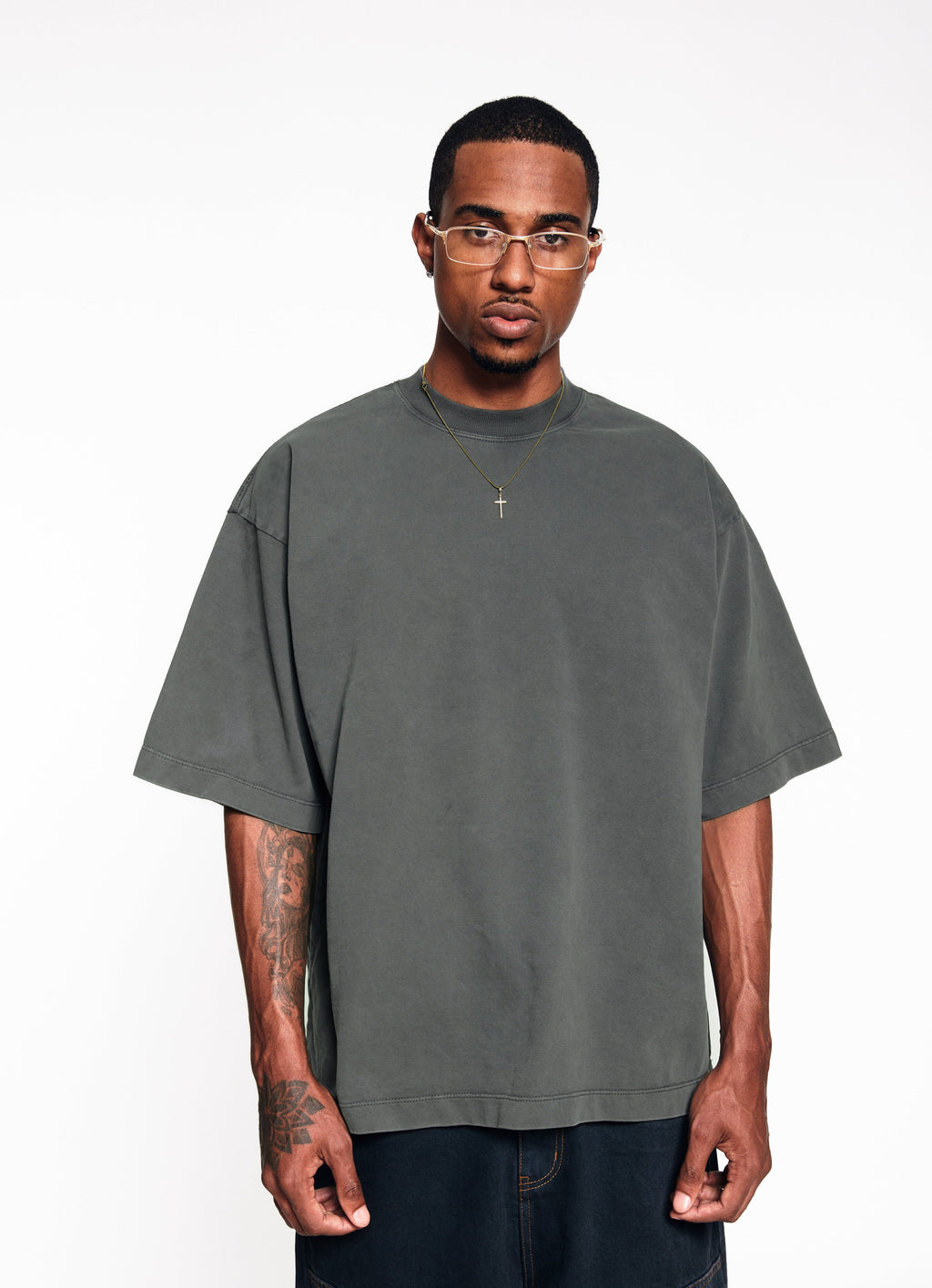 Heavyweight Oversized Tee - Verde Military