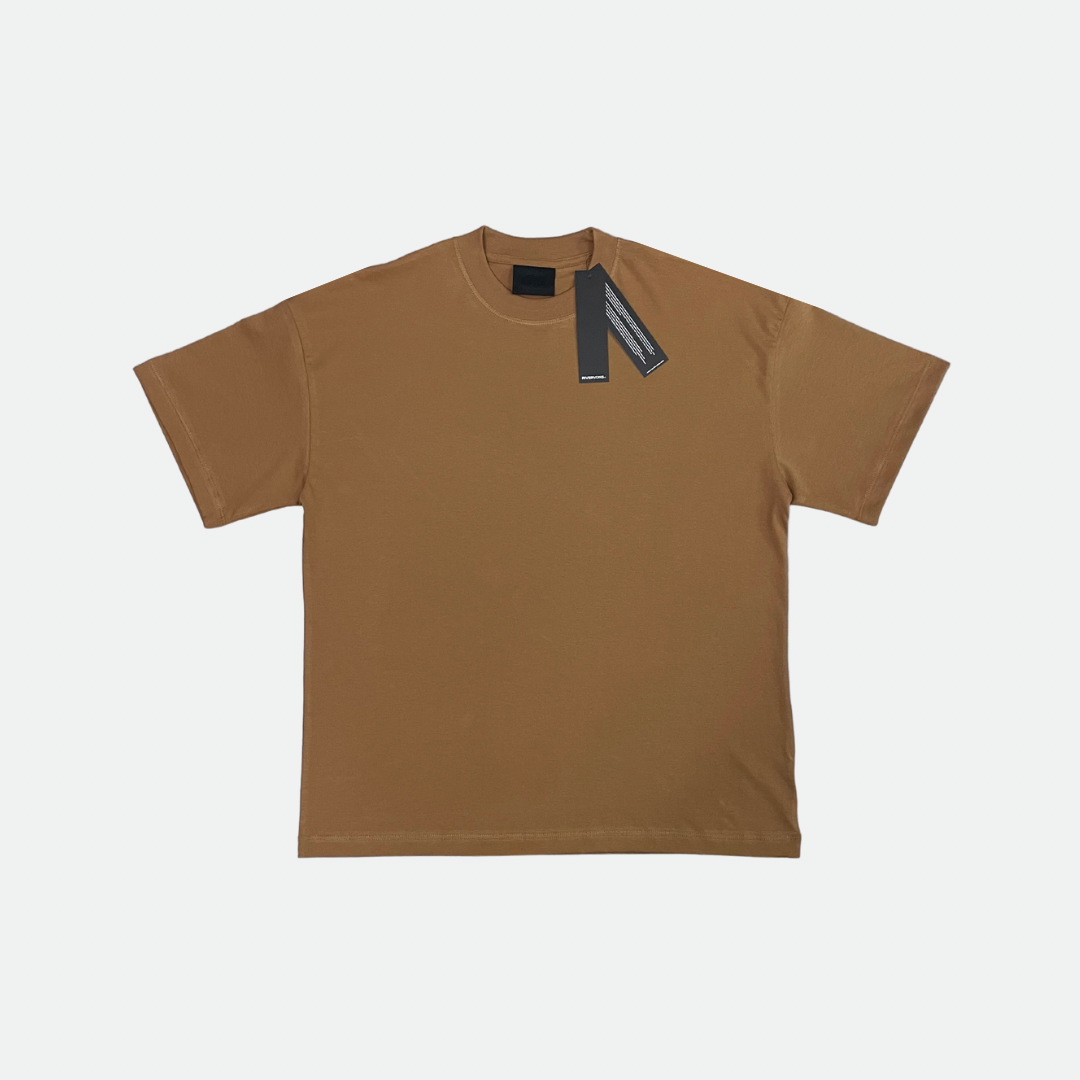 camiseta oversize guijarro marrón delante y detrás fondo transparente  12316030 PNG