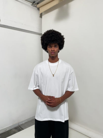 New polo Oversized - Blanco premium