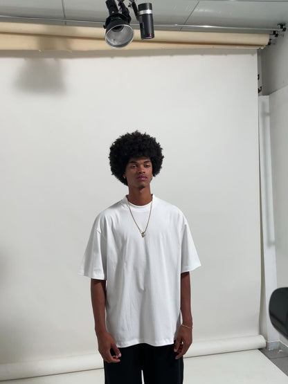 New polo Oversized - Blanco premium