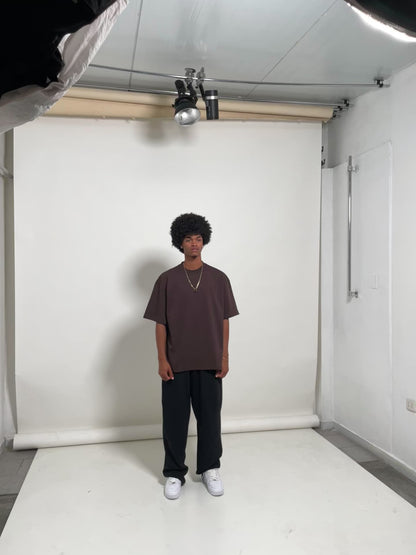 Polo Oversized - Marrón premium
