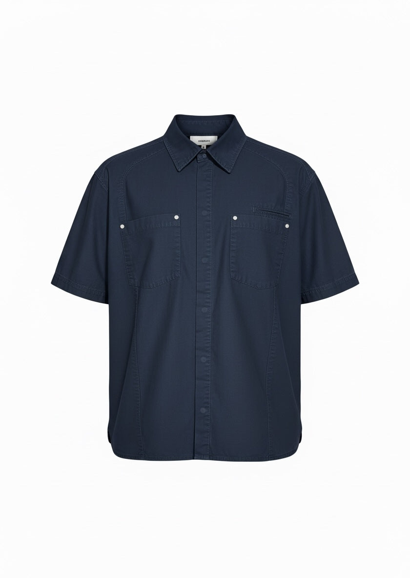 Camisa Cargo - Azul