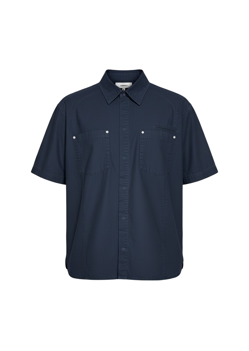 Camisa Cargo - Azul